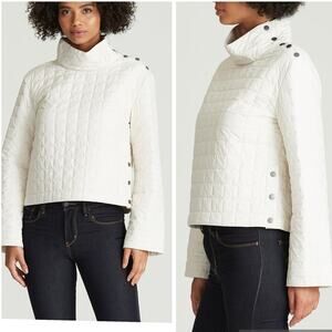 Aether Bardo Pullover Insulated Quilted Puffer Jacket Cream Women’s Size Large
